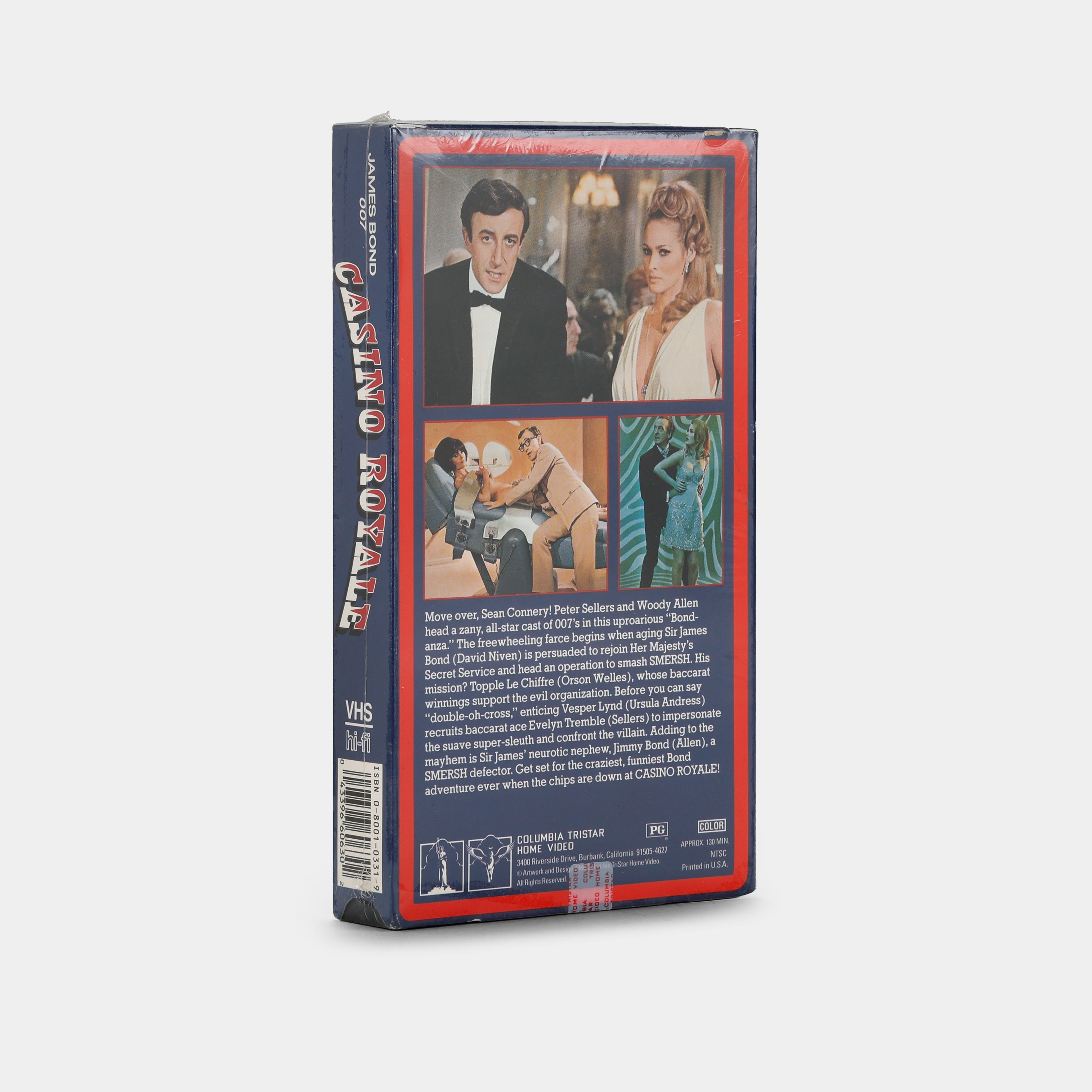 Casino Royale Original Sealed VHS Tape - Classic James Bond Movie for Collectors & Nostalgic Home Theater Viewing