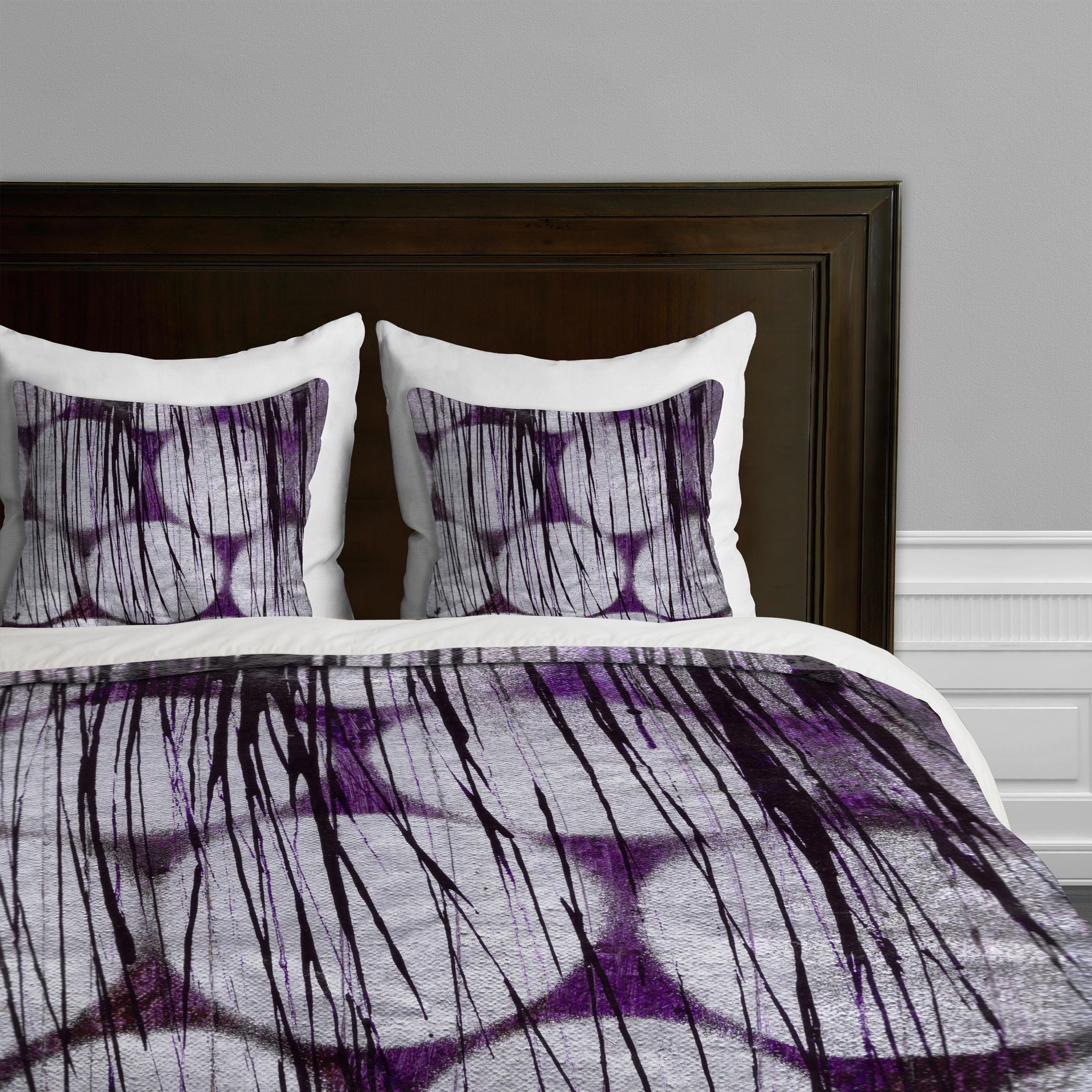 Deny Designs Sophia Buddenhagen Purple Spotlight Duvet Cover - Twin/Twin XL Size, Vibrant Bohemian Bedding for Teens & Adults - Perfect for Bedroom Decor, Guest Rooms & Dorm Essentials