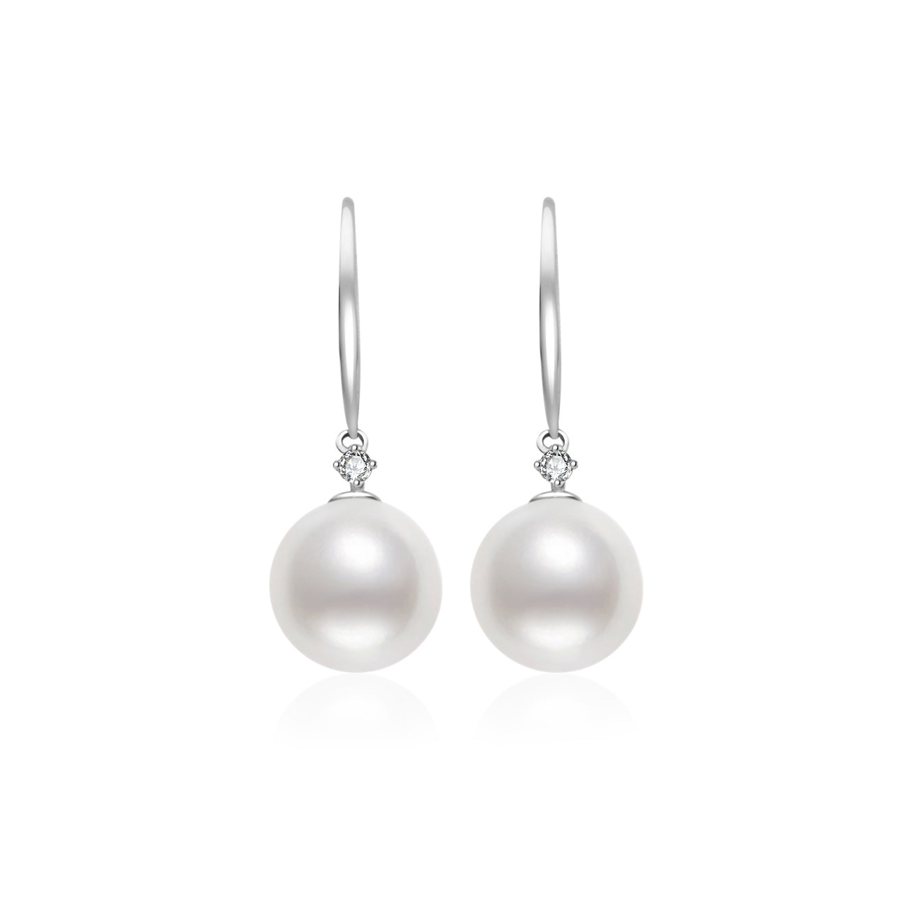 18K Gold Akoya Pearl Earrings for Women - Classic Stud Earrings with Genuine Akoya Pearls - Perfect for Weddings, Anniversaries & Special Occasions