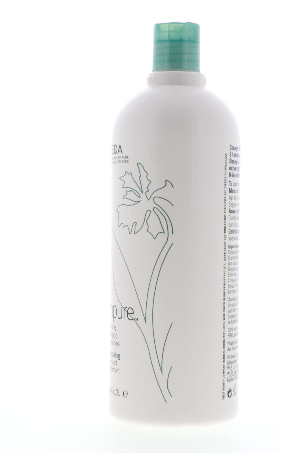 AVEDA Shampure Shampoo for Dry Hair - 33.8 Oz Large Size | Natural & Nourishing Hair Care | Perfect for Daily Use & Salon-Quality Results at Home