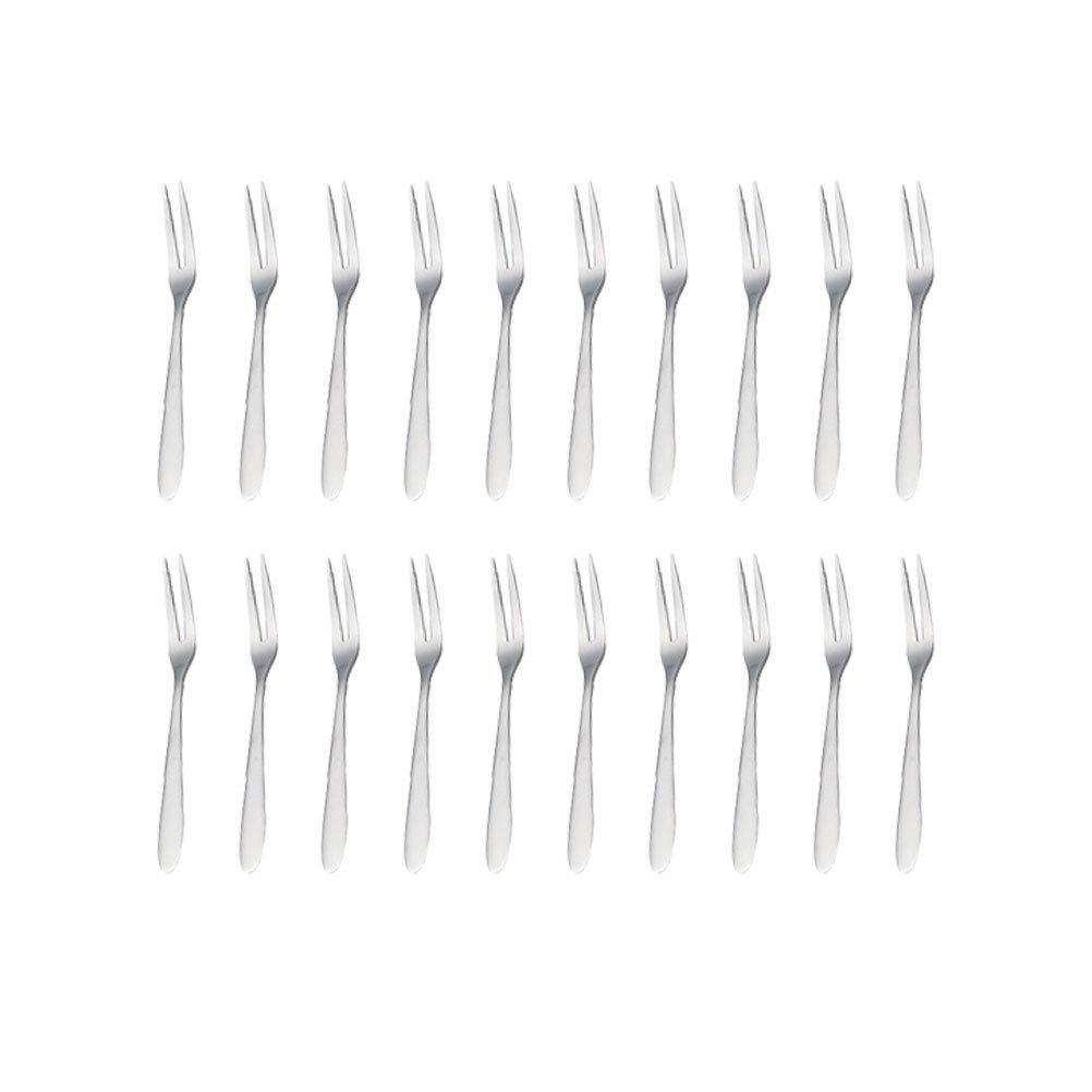 Stainless Steel Mini Fruit Forks 20pcs - Cabilock Cocktail Forks for Dessert, Cake, Fruit Platter | Perfect for Parties, Picnics, and Home Kitchen Use