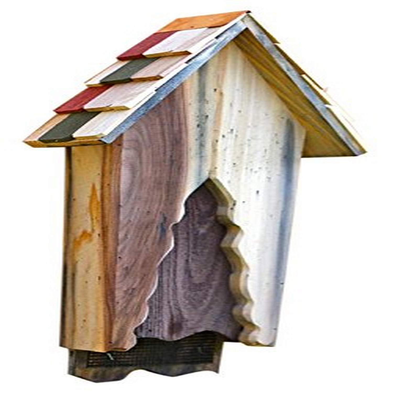 Vintage Bat House by Heartwood 172A - Natural Wood Bat Shelter for Outdoor Pest Control & Wildlife Conservation - Perfect for Gardens, Farms, and Eco-Friendly Backyards