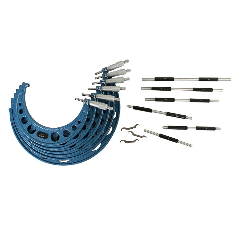 Prolinemax 6-Piece Outside Micrometer Set (6-12 Inch Range, 0.0001