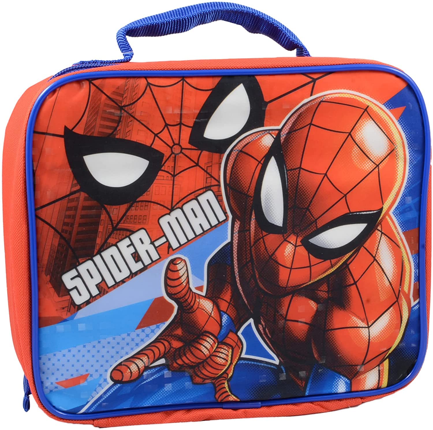 **Spider-Man Backpack Set for Boys Ages 4-6 - Kids' School Backpack with Lunch Box, Water Bottle & Stickers | Perfect for School, Travel & Superhero Adventures**