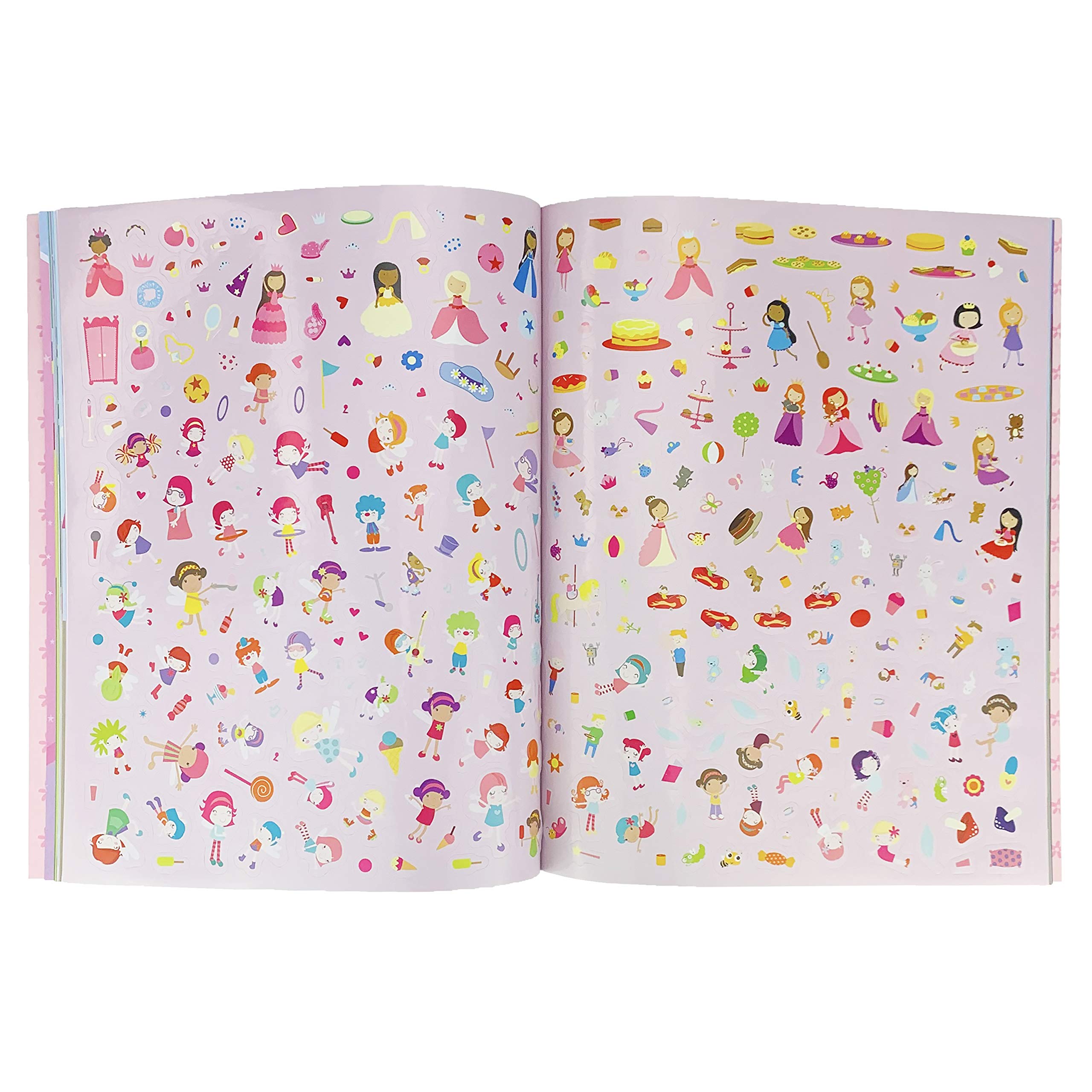 Totally Awesome 2000 Stickers - Princess Activity Book for Kids Ages 3-7 with Puzzles, Mazes, Coloring & Dot-to-Dot | Perfect for Birthday Gifts, Travel Entertainment & Preschool Learning