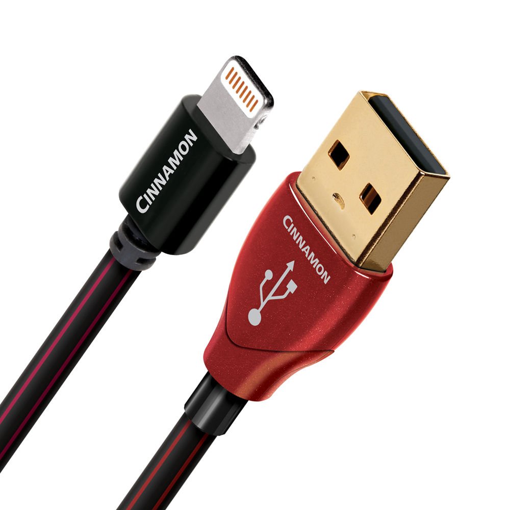 AudioQuest 1.5m Cinnamon Lightning to USB A Cable - High-Speed Charging & Data Sync for iPhone, iPad - Perfect for Home, Office & Travel Use
