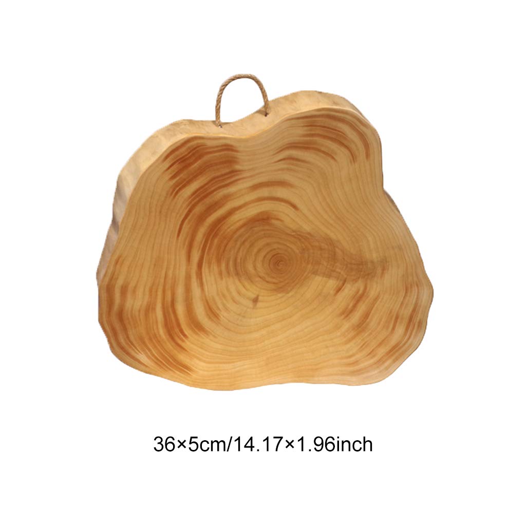 Premium Ginkgo Wood Cutting Board - 5cm Thick Natural Wood Chopping Block for Kitchen, Vegetables, Fruits, Cheese, Bread & Pizza - Unique Irregular Shaped Serving Tray - Perfect Housewarming & Wedding Gift for Food Lovers - Ideal for Home Cooking, Entertaining & Gourmet Food Presentation