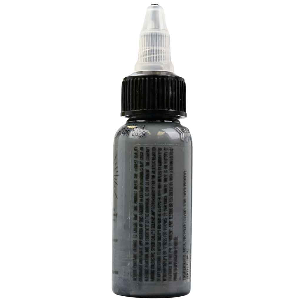 Premium Clever Gray Radiant Tattoo Ink - 1 oz Bottle for Professional Tattoo Artists | Ideal for Realistic Shading & Fine Line Work
