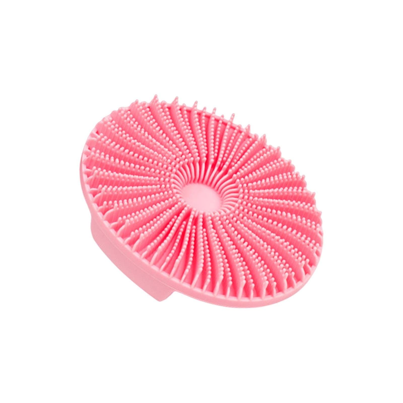 Soft Bristle Bath Brush for Kids & Elderly - Gentle Skin Massage & Exfoliating Shower Scrubber - Easy Grip Bathroom Accessories for Sensitive Skin - Perfect for Relaxing Spa Days & Daily Body Cleansing (Pink)
