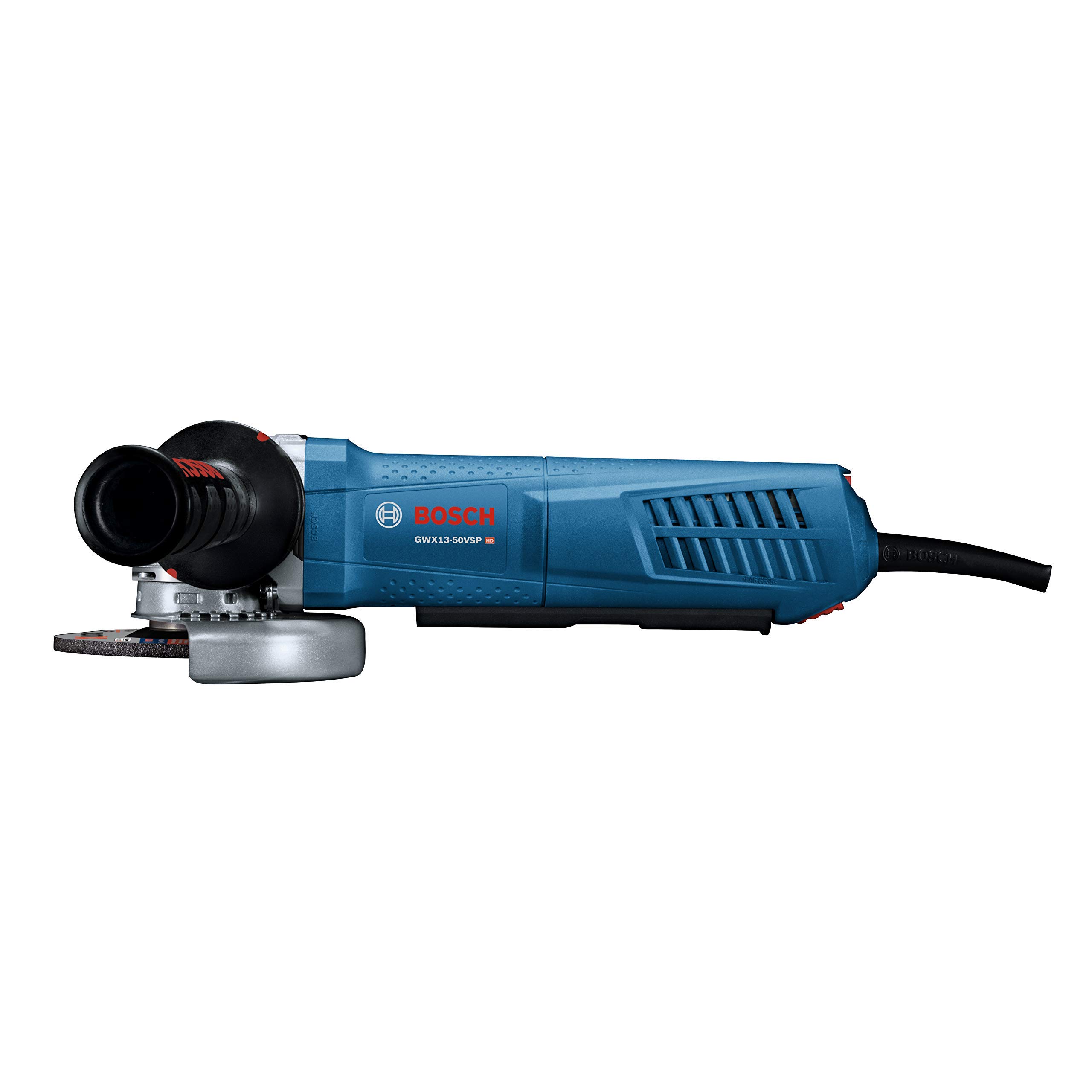 Bosch GWX13-50VSP-RT X-LOCK 5 Inch Variable Speed Angle Grinder with Paddle Switch (Renewed) - Perfect for Metal Cutting, Grinding, and Polishing in Construction and DIY Projects