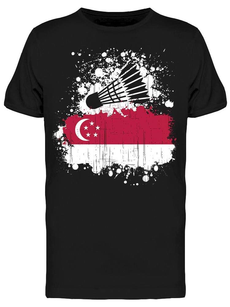 Smartprints Singapore Badminton Team T-Shirt for Men - Comfortable & Stylish Activewear for Sports & Casual Wear