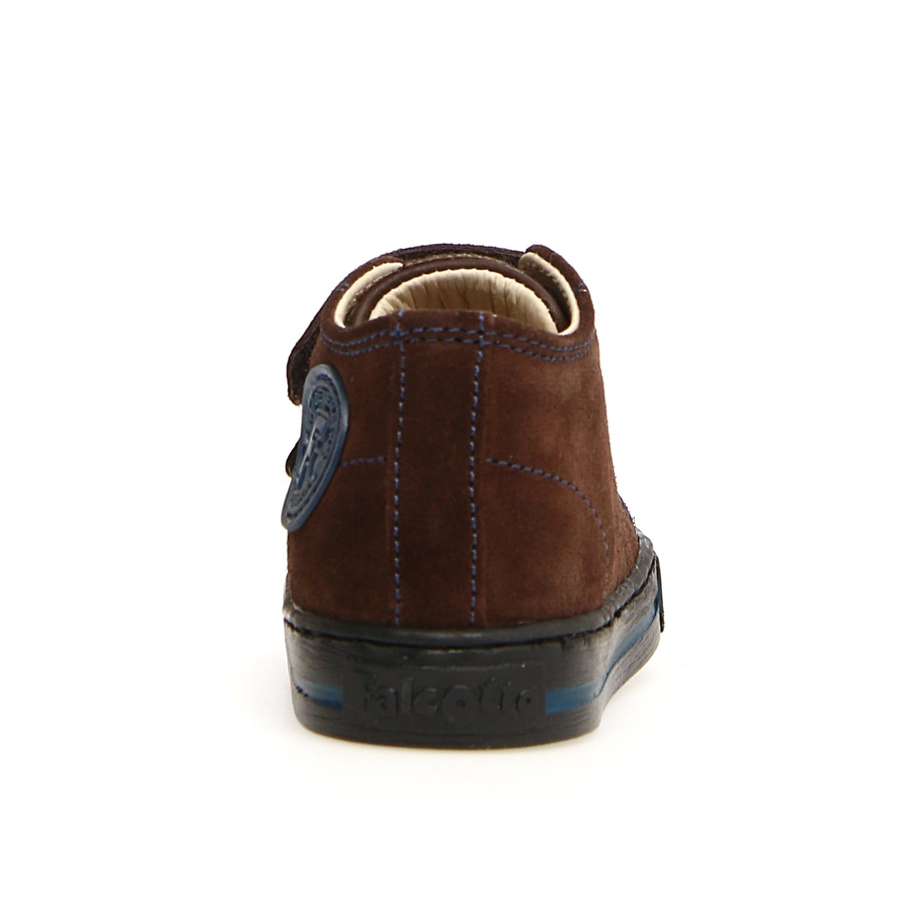 Falcotto Kids' Michael Fashion Sneakers for Boys & Girls - Dark Brown & Indigo - Comfortable Casual Shoes for School, Play & Everyday Wear