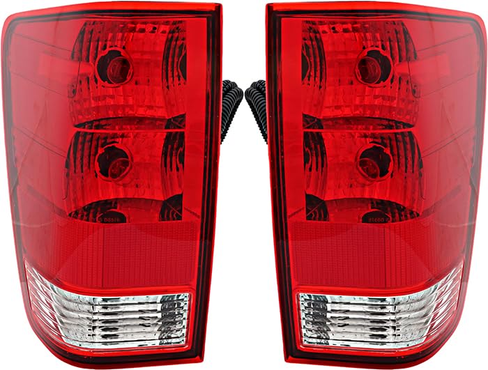 Nissan Titan Tail Lights Replacement Pair - Compatible with 2004-2013 Models (Driver & Passenger Side) - Durable LED Brake Lights for Enhanced Safety & Style - Perfect for Off-Roading, Night Driving & Vehicle Customization