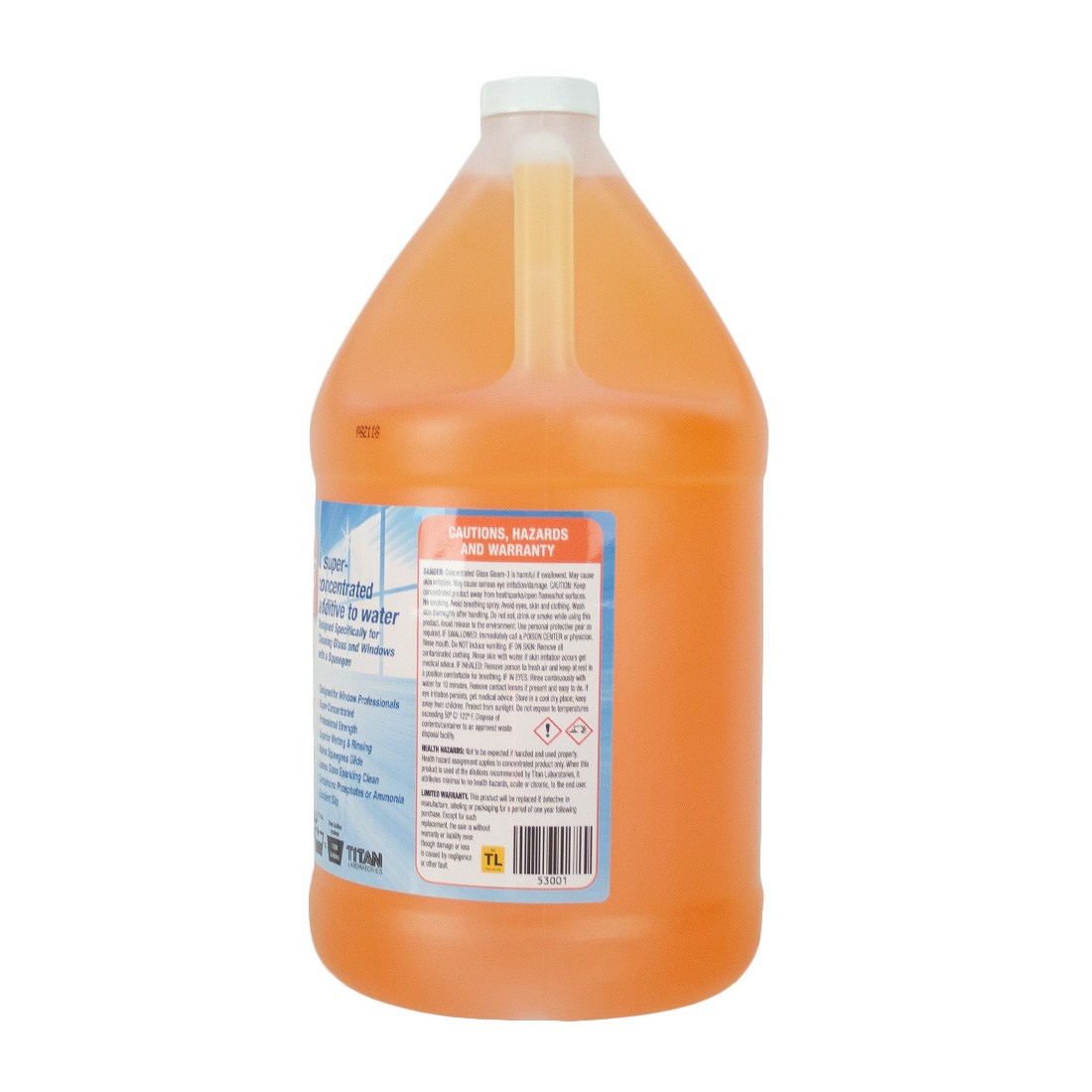 Titan Glass Gleam 3 Soap - Premium Glass Cleaner for Streak-Free Shine | Perfect for Windows, Mirrors, and Glass Surfaces at Home or Office