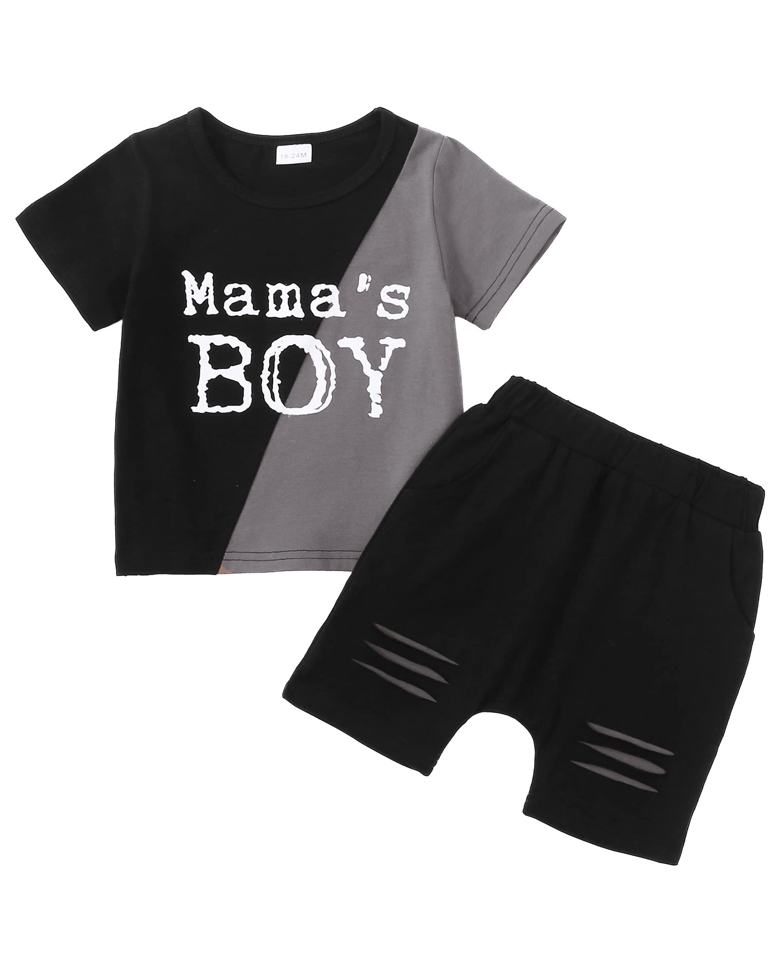 KIMI BEAR Baby Boy Clothes Set - Cotton Toddler Summer Outfit with Shirt & Shorts for Little Boys | Perfect for Playtime, Beach & Outdoor Activities