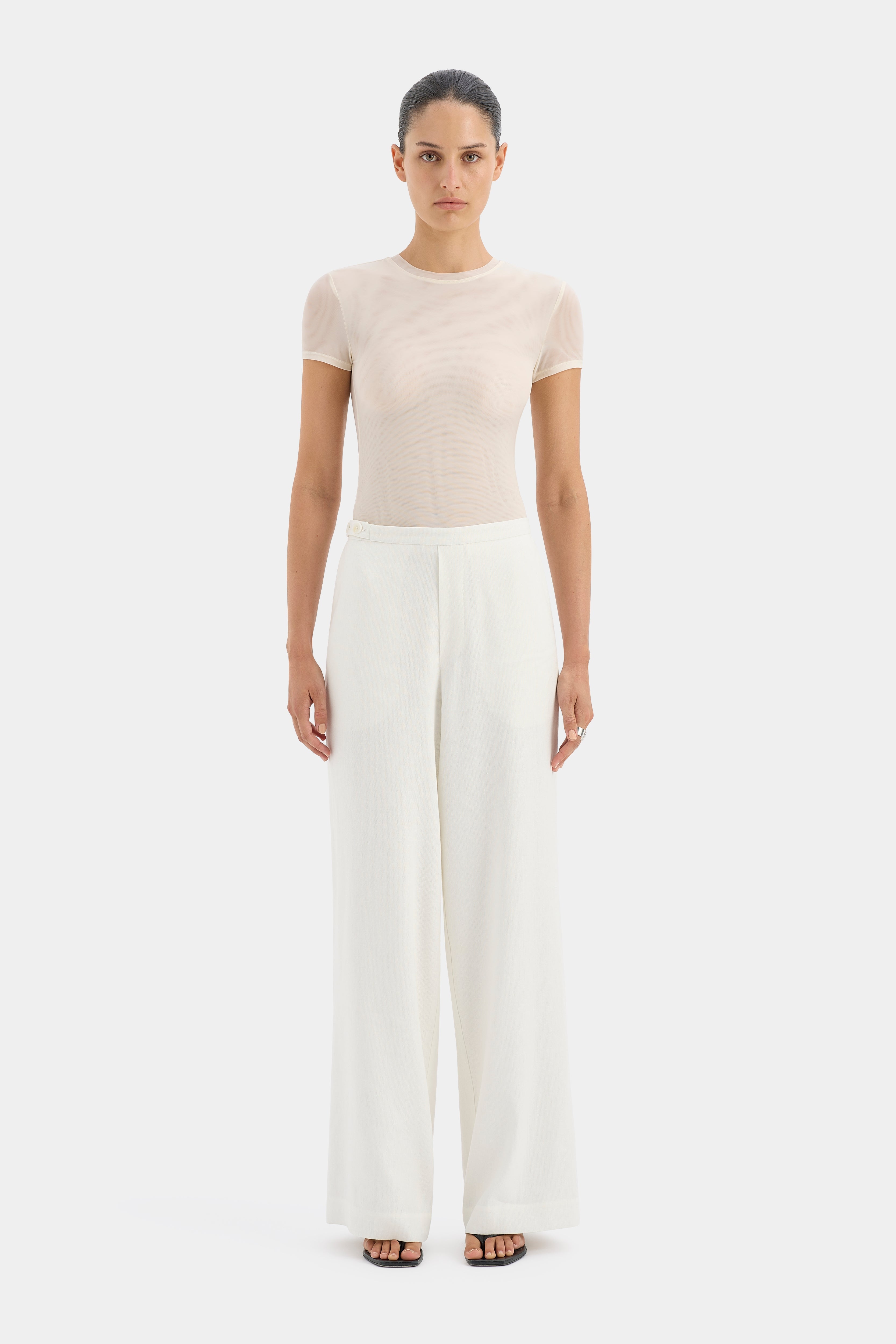 Stylish Dorian Wide Leg Pants for Women - High Waisted Flowy Trousers with Pockets - Perfect for Office, Casual Wear & Travel Outfits