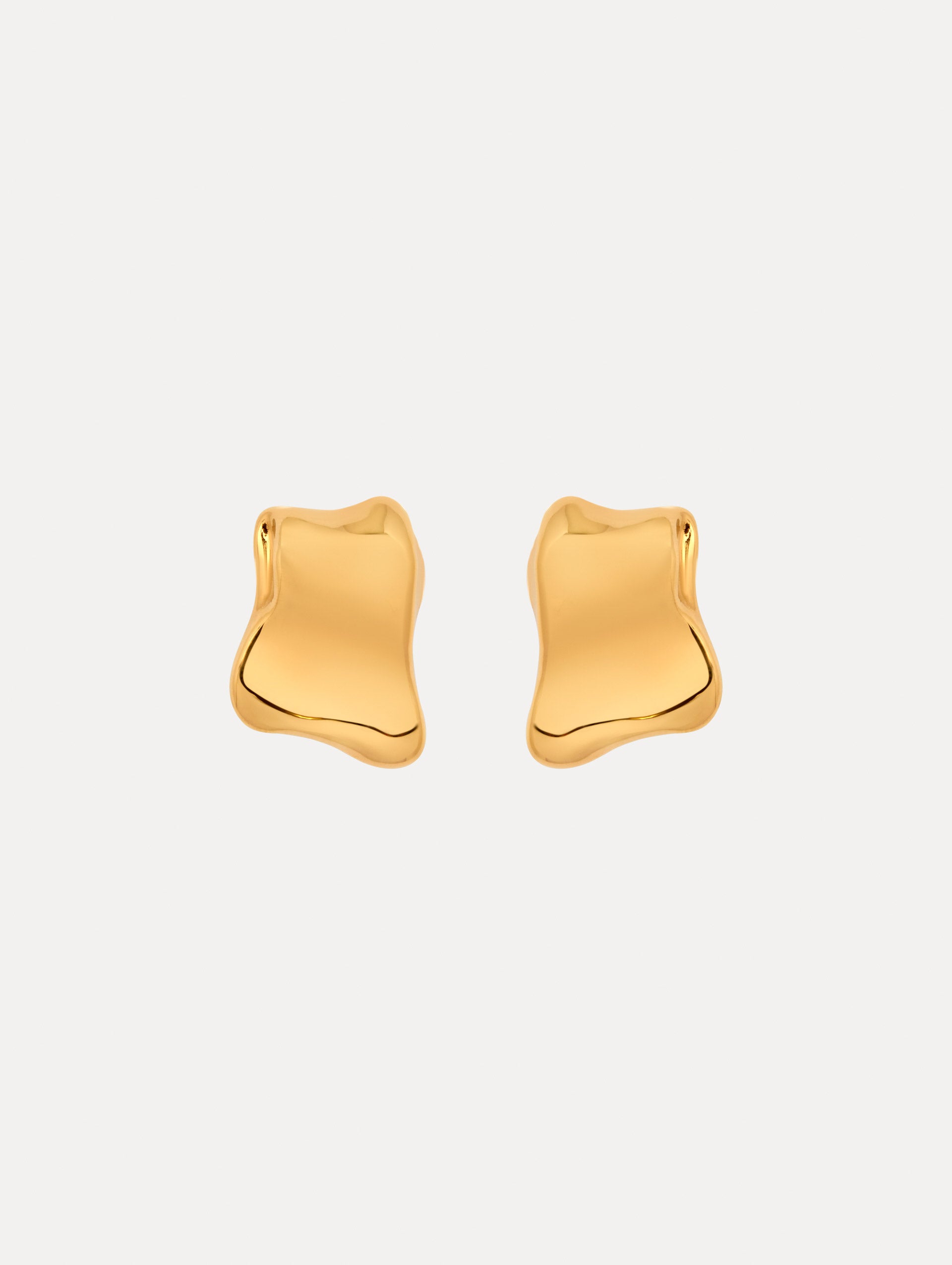 Elegant Sculpted Metal Clip On Earrings for Women - Hypoallergenic Fashion Jewelry - Perfect for Parties, Weddings & Special Occasions