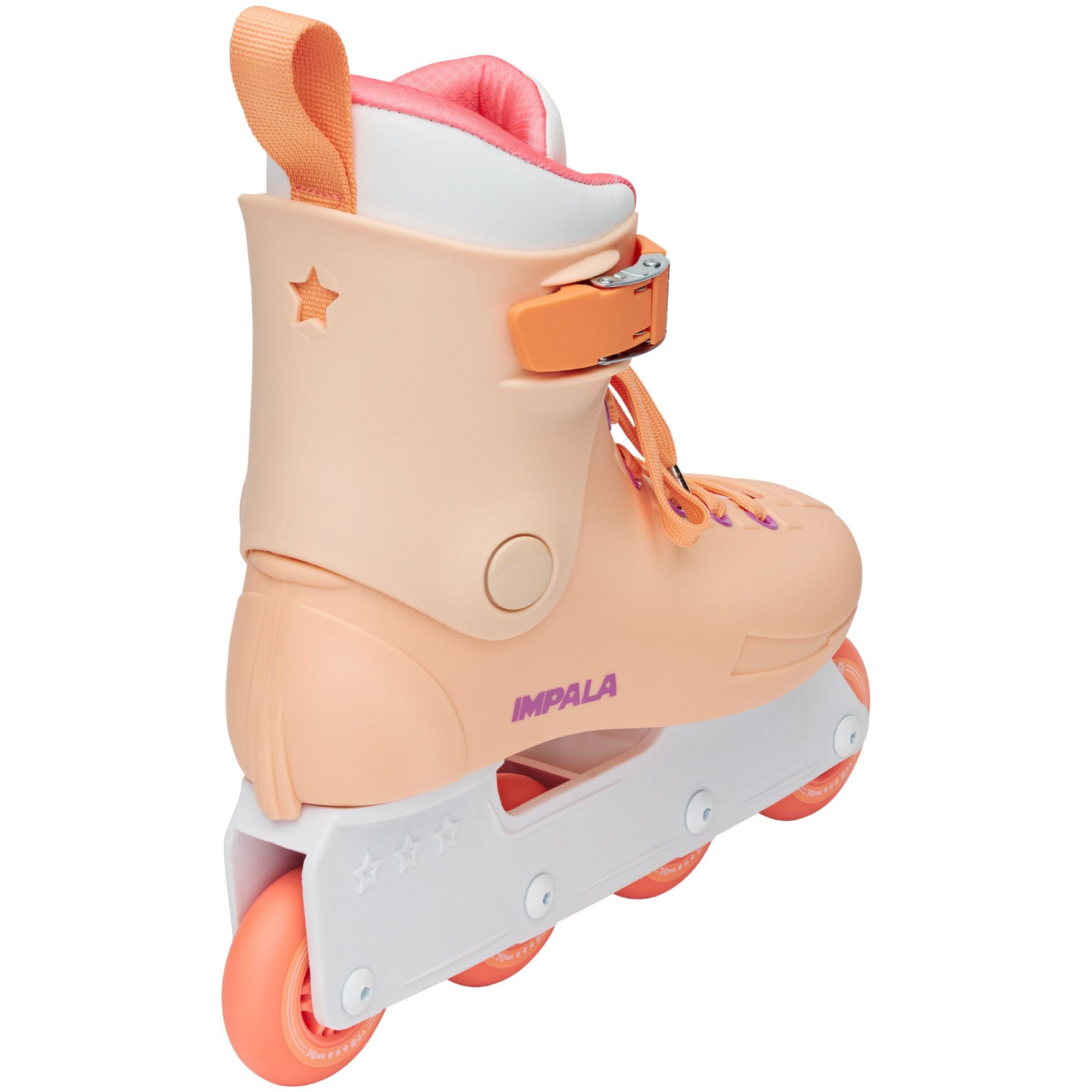 Impala Lightspeed Inline Skates for Adults - Apricot Color | High-Speed Rollerblades for Outdoor Fitness, Street Skating & Urban Commuting