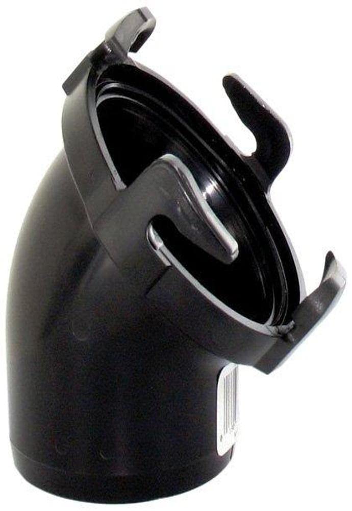 Valterra T1025VP 45° Black RV Waste Water Hose Adapter - Heavy Duty Fitting for RV, Camper & Marine Sewer Systems, Perfect for Waste Tank Drainage & Sewage Connections