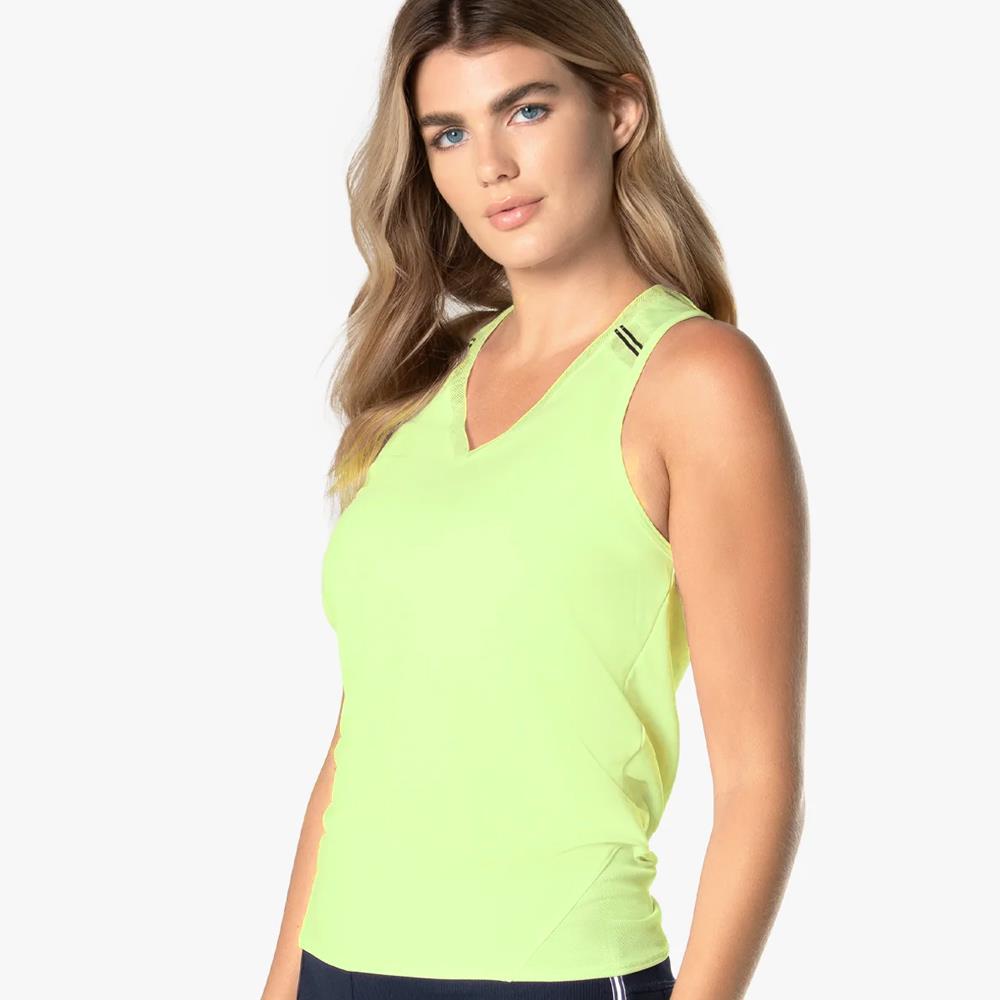 Lucky in Love Women's Electric Tie Back Tank Top - Lemon Frost | Casual Summer Wear & Beach Outfit