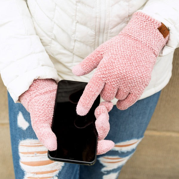 Oh So Soft Chenille Touch Gloves - Warm Winter Gloves for Women & Men - Touchscreen Compatible for Smartphones - Perfect for Driving, Outdoor Activities & Cold Weather