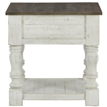 Havalance Modern End Table - Small Side Table for Living Room, Bedroom, or Office - Nightstand with Storage Shelf - Wooden Accent Table for Home Decor