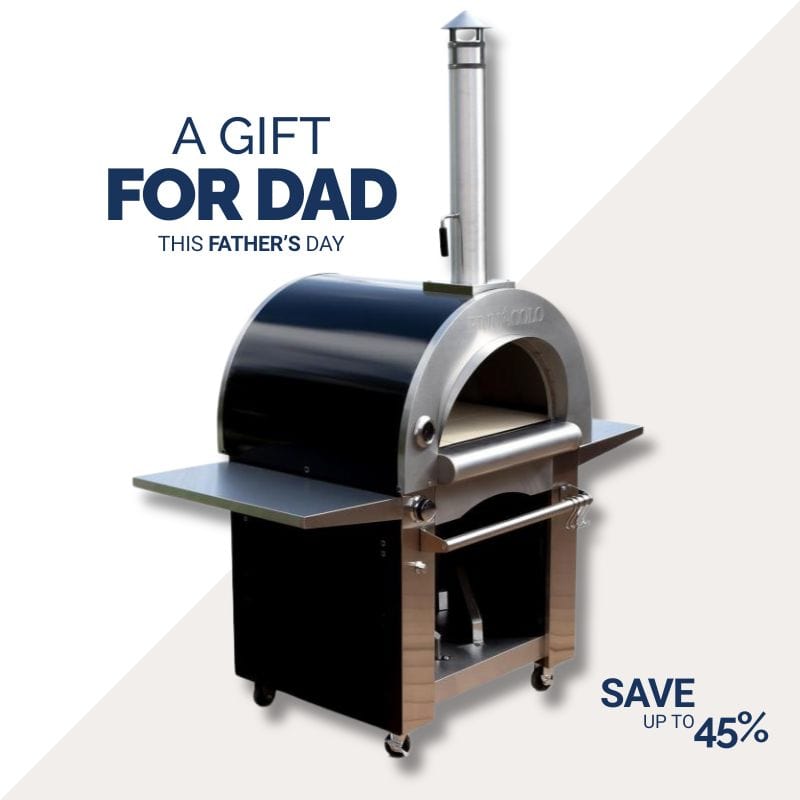 Pinnacolo Hybrid Pizza Oven - Portable Outdoor Wood & Gas Pizza Maker for Backyard, Camping & Parties - Professional Stainless Steel Pizza Oven for Authentic Italian Pizza at Home