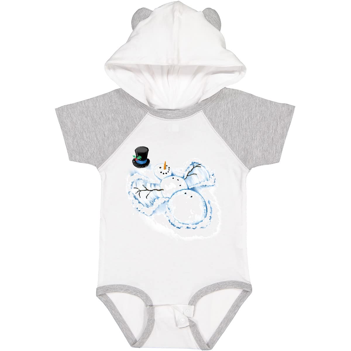Inktastic Snowman Angels Baby Bodysuit - Cute Christmas Outfit for Infants & Newborns - Perfect for Holiday Photos, Family Gatherings & Winter Celebrations