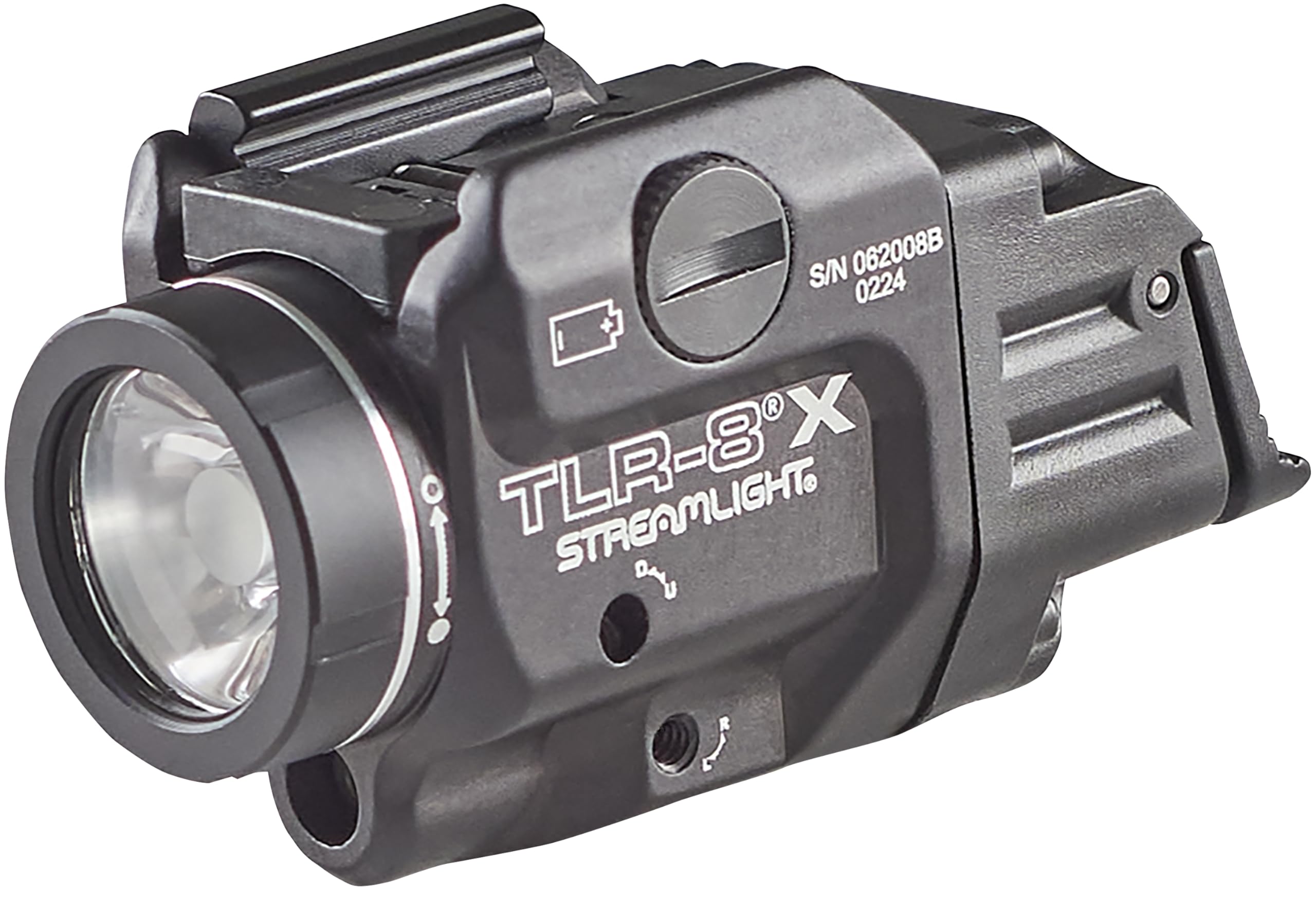 Streamlight 69414 TLR-8 X 500-Lumen Tactical Weapon Light with Red Laser - Compatible with Glock, SIG Sauer & More | Includes Mounting Kit & Keys for Handguns | Perfect for Home Defense, Law Enforcement & Tactical Training