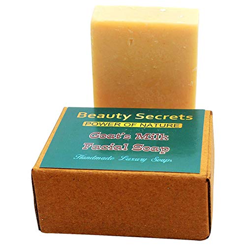 Goat Milk Facial Soap for Men & Women - Natural Moisturizing & Gentle Cleansing Bar (4.4oz/125g) - Perfect for Dry, Sensitive Skin & Daily Skincare Routine