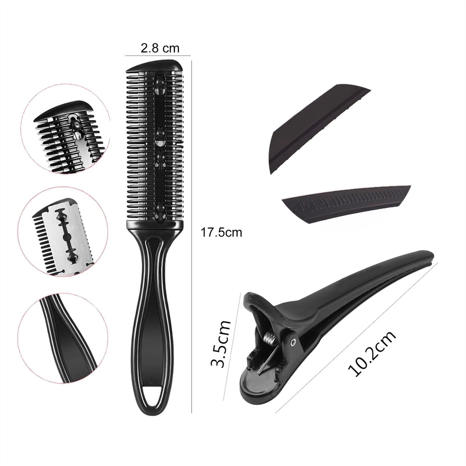 ATRIXU 6 Inch Professional Hair Cutting Scissors & Thinning Shears Set - Barber Scissors Kit with Comb & Clip for Hairdressing Salon, Stylists & Home Use (Cutting Scissors Size)