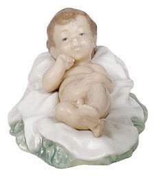 Nao Baby Jesus Figurine - Hand-Painted Religious Nativity Decor for Christmas, Home, Church & Gift Giving