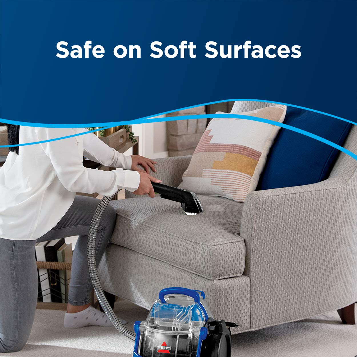 BISSELL SpotClean Professional Portable Carpet Cleaner - 5.9 Amp Deep Cleaner for Carpets, Upholstery & Stairs with 5Ft Hose, 3