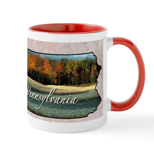White/Red Inside - Pennsylvania Mugs