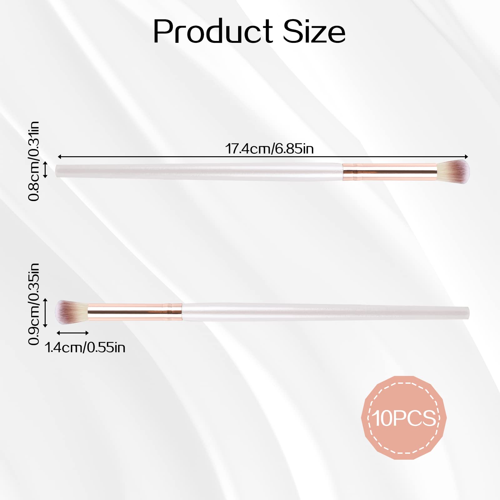 10PCS Eyelash Extension Cleaning Brushes - Soft Lash Shampoo Brushes for Eyelash Cleansing & Maintenance - White Lash Cleanser Tools for Professional & Home Use - Perfect for Salon, Spa & Personal Eyelash Care