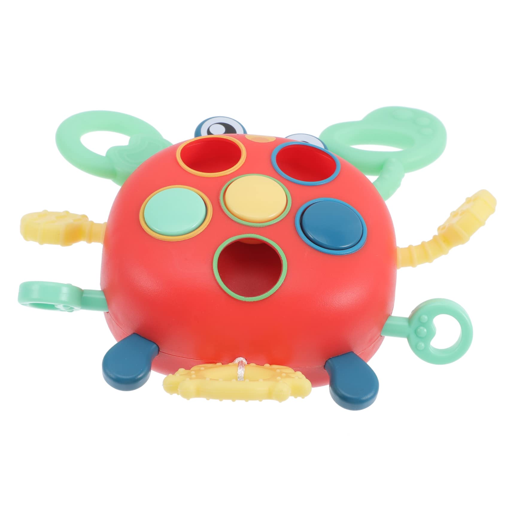 UPKOCH 5pcs String Pull Crab Toys - Sensory Tummy Time Toy for Babies, Early Learning Developmental Toys for Infants 3-6 Months - Perfect for Crawling Practice & Motor Skills Development