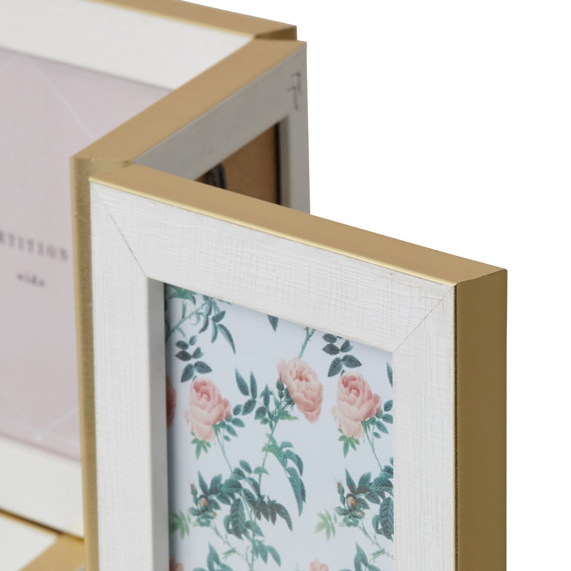 Elegant Ciel Partition Frame in Wide Gold - Perfect for Home & Office Room Dividers and Decorative Wall Accents