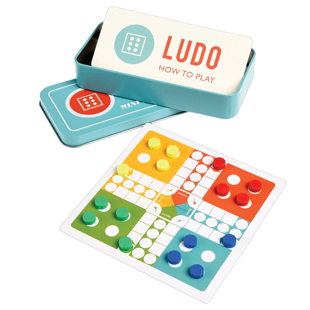 Rex London Travel Ludo Board Game - Portable Family Fun for Road Trips, Camping & Airplane Travel