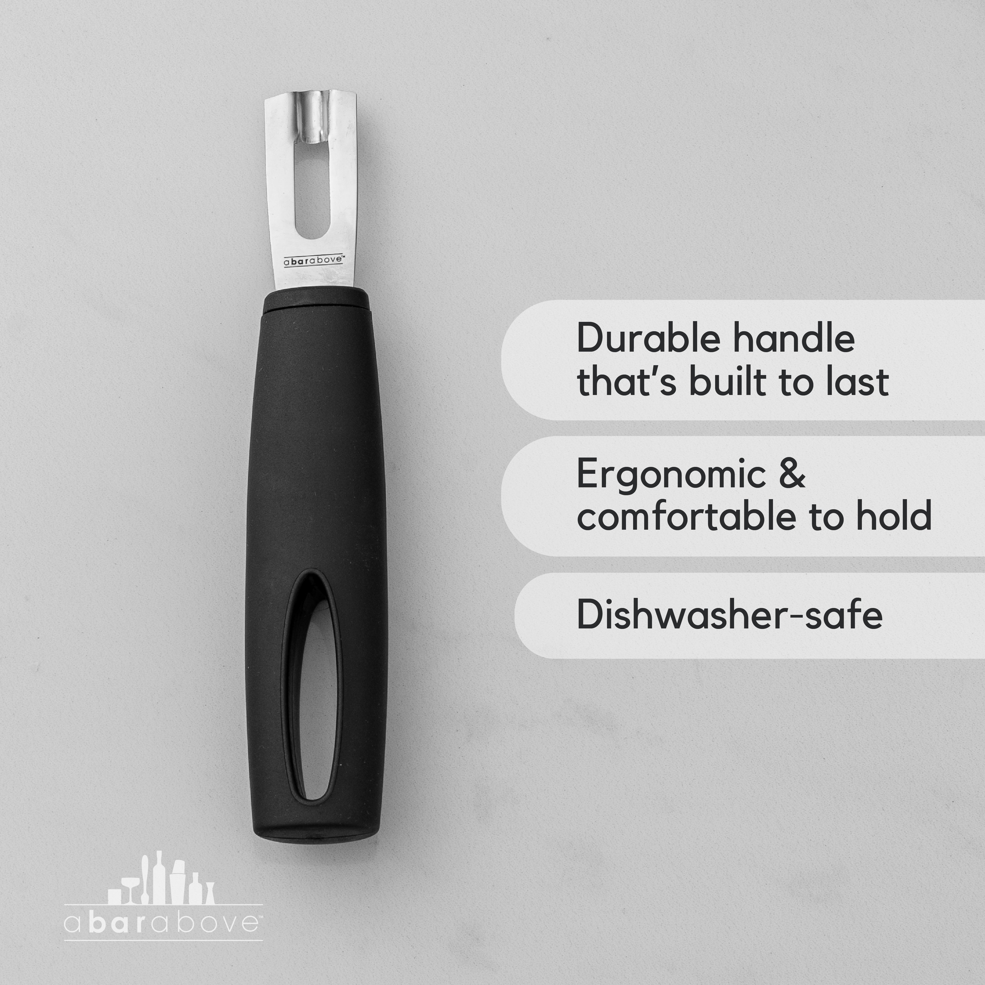 Premium Gold Channel Knife - Professional Bar Tool for Crafting Citrus Twists & Garnishes - Perfect for Cocktails, Bartending & Home Mixology