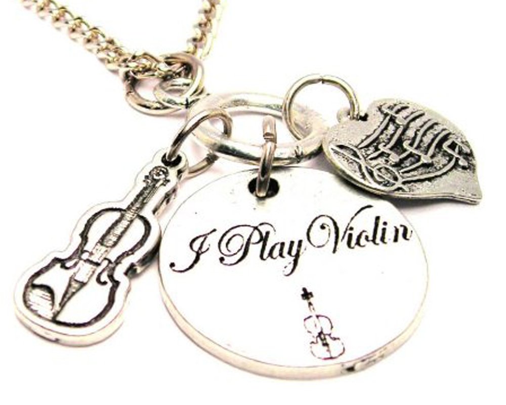 Elegant I Play Violin Multi Charm 18