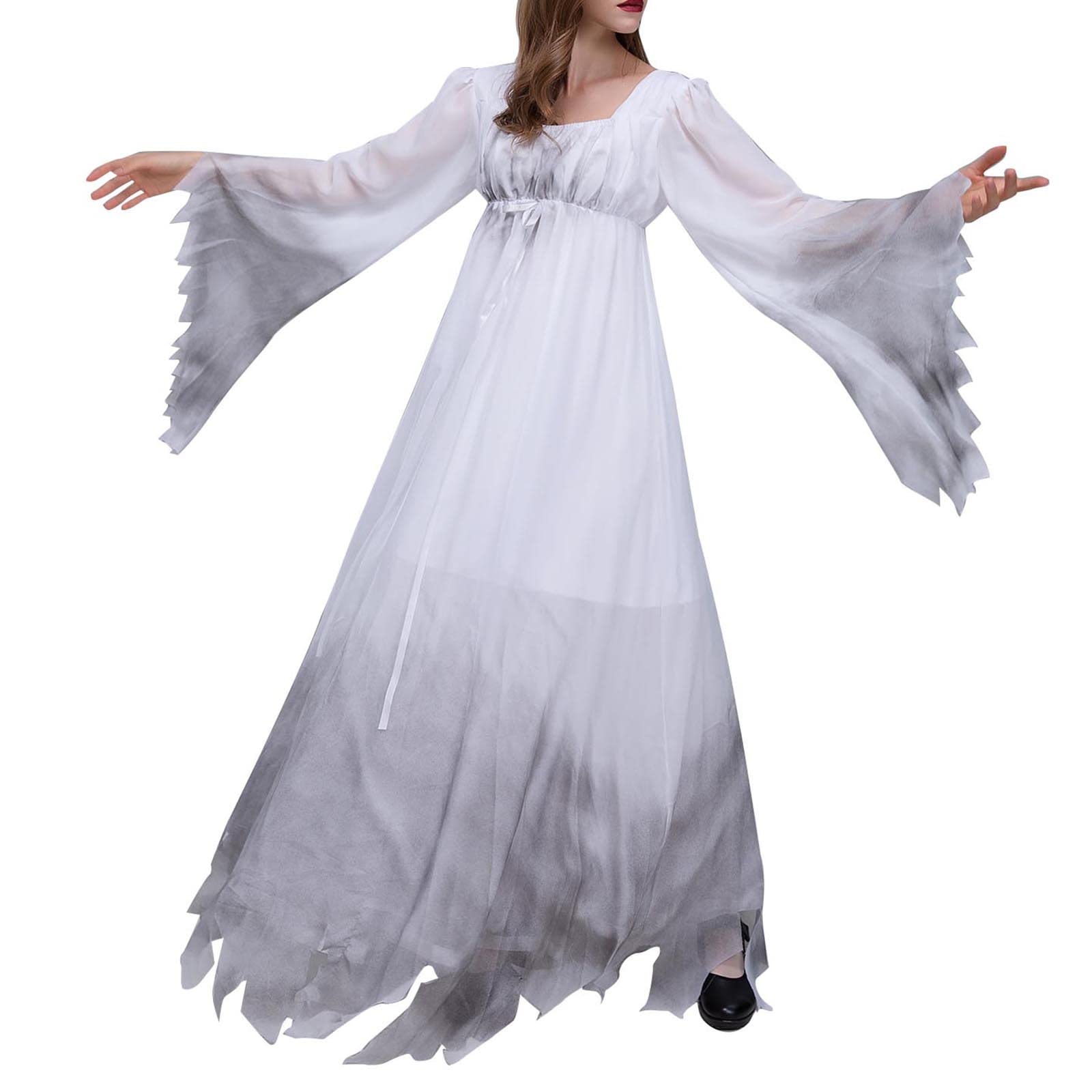 NaRHbrg Women's Gothic Victorian Halloween Dress - Elegant Ghost Costume for Cosplay, Fancy Wedding & Themed Parties | Perfect for Halloween, Cosplay Events & Victorian-Themed Occasions