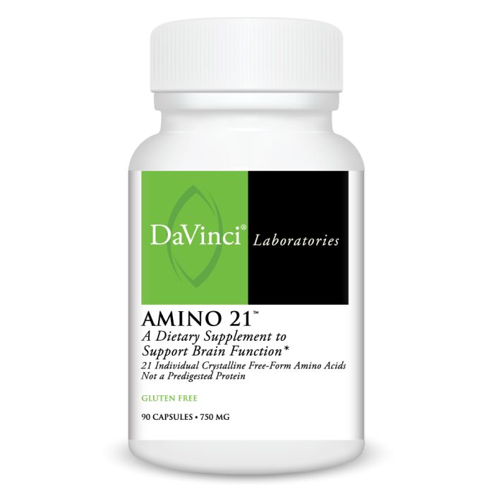 Davinci Labs Amino 21™ - 90 Capsules | Complete Essential Amino Acid Supplement for Muscle Recovery & Energy Support | Perfect for Athletes & Fitness Enthusiasts