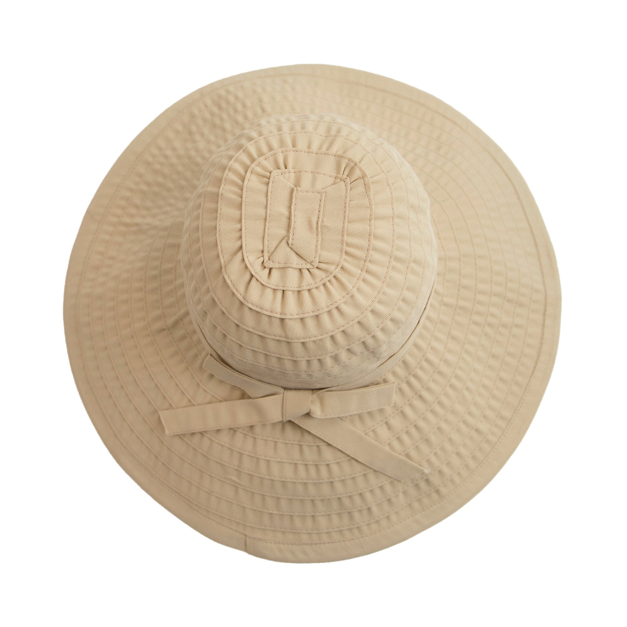 Elegant Women's Wide Brim Bow Ribbon Sun Hat - Perfect for Beach, Garden Parties & Summer Outfits