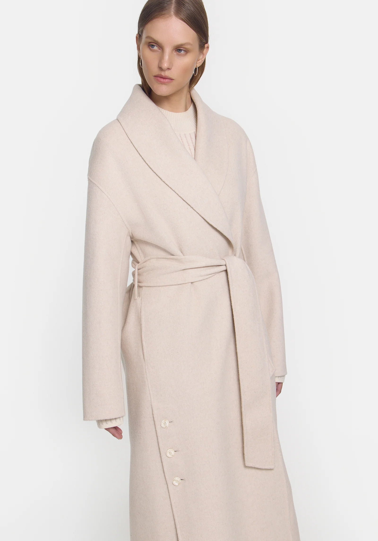 Ascension Coat Ivory Marle - Women's Lightweight Knit Cardigan for Fall & Winter | Perfect for Office, Travel, and Casual Outfits