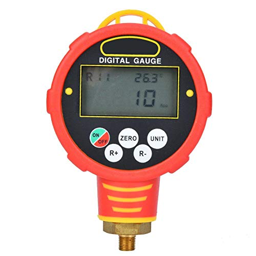Digital AC Refrigerant Pressure Gauge WK-688H - High Precision HVAC Manifold Gauge Set for R134a R22 R410A - Professional Automotive & Home Air Conditioning Diagnostic Tool for Mechanics and DIY Repair