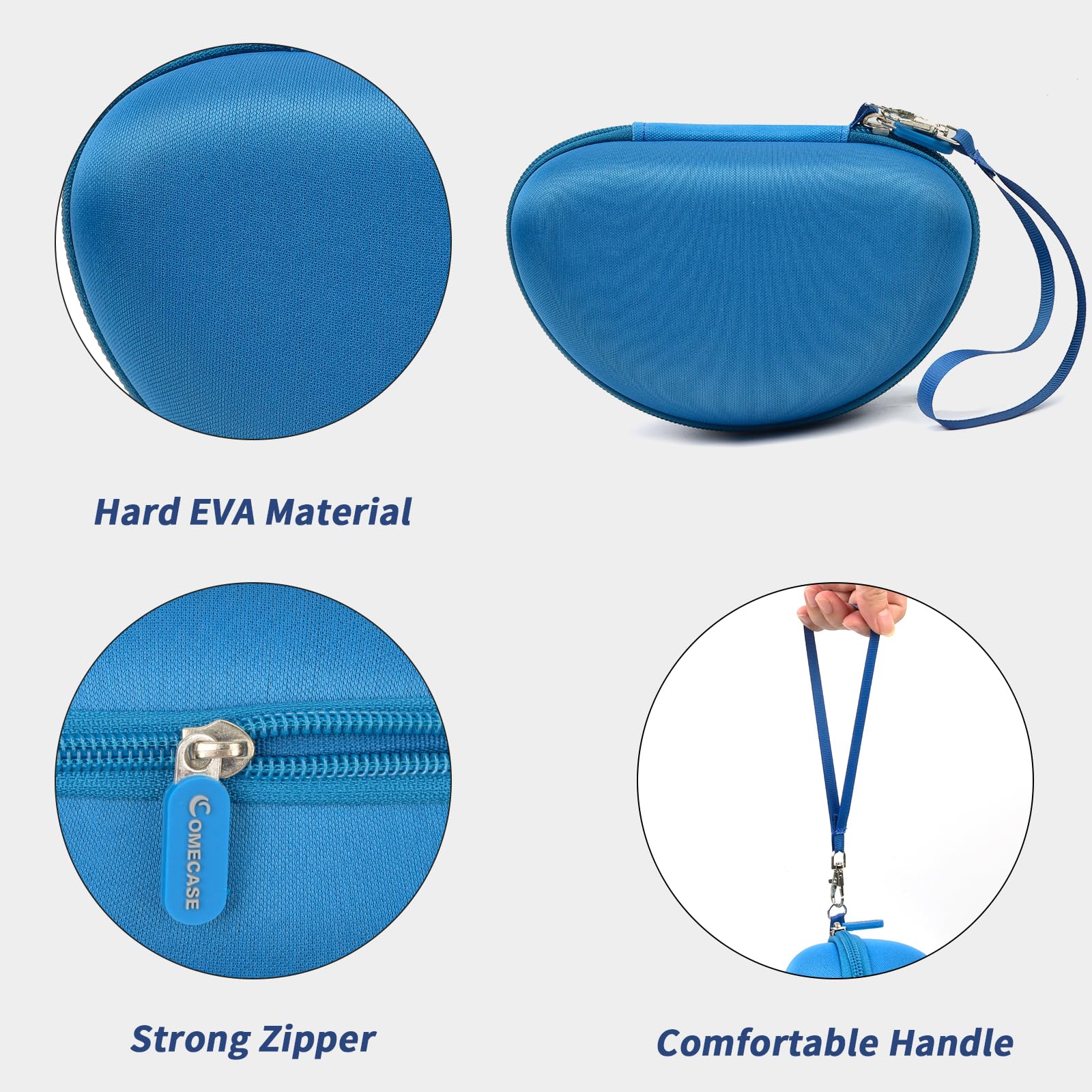 Premium Hard Shell Headphone Case Compatible with Beats Solo 4, Studio Pro, Solo3, Studio3, Solo2 & Solo Pro - Protective Travel Storage Cover for Wireless On-Ear Headphones (Navy Blue) - Perfect for Travel, Gym & Daily Commute