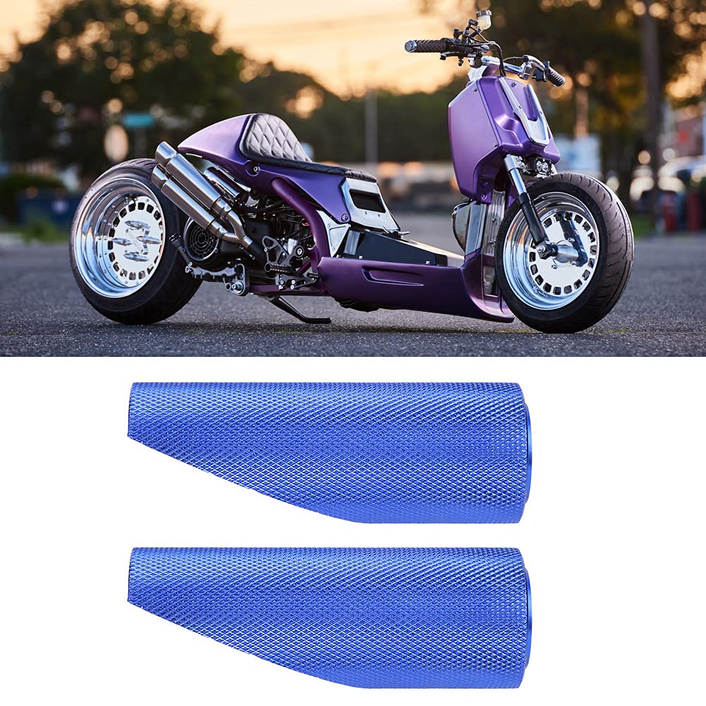 Majatou Motorcycle Foot Pegs - Aluminum Pedals for Hoongda Bikes (Blue, 2pcs) - Off-Road Riding & Replacement