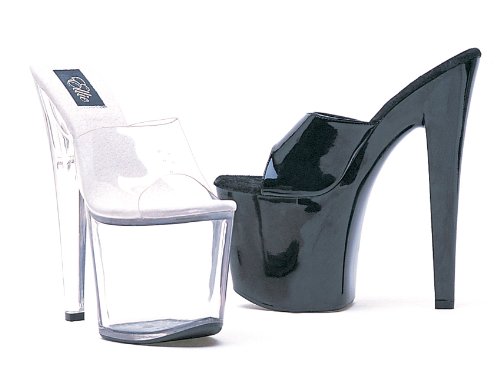 Ellie Shoes Women's Sexy High Heel Platform Mules Sandals 821-VANITY Black Size 12 - Perfect for Evening Parties, Date Nights & Special Occasions