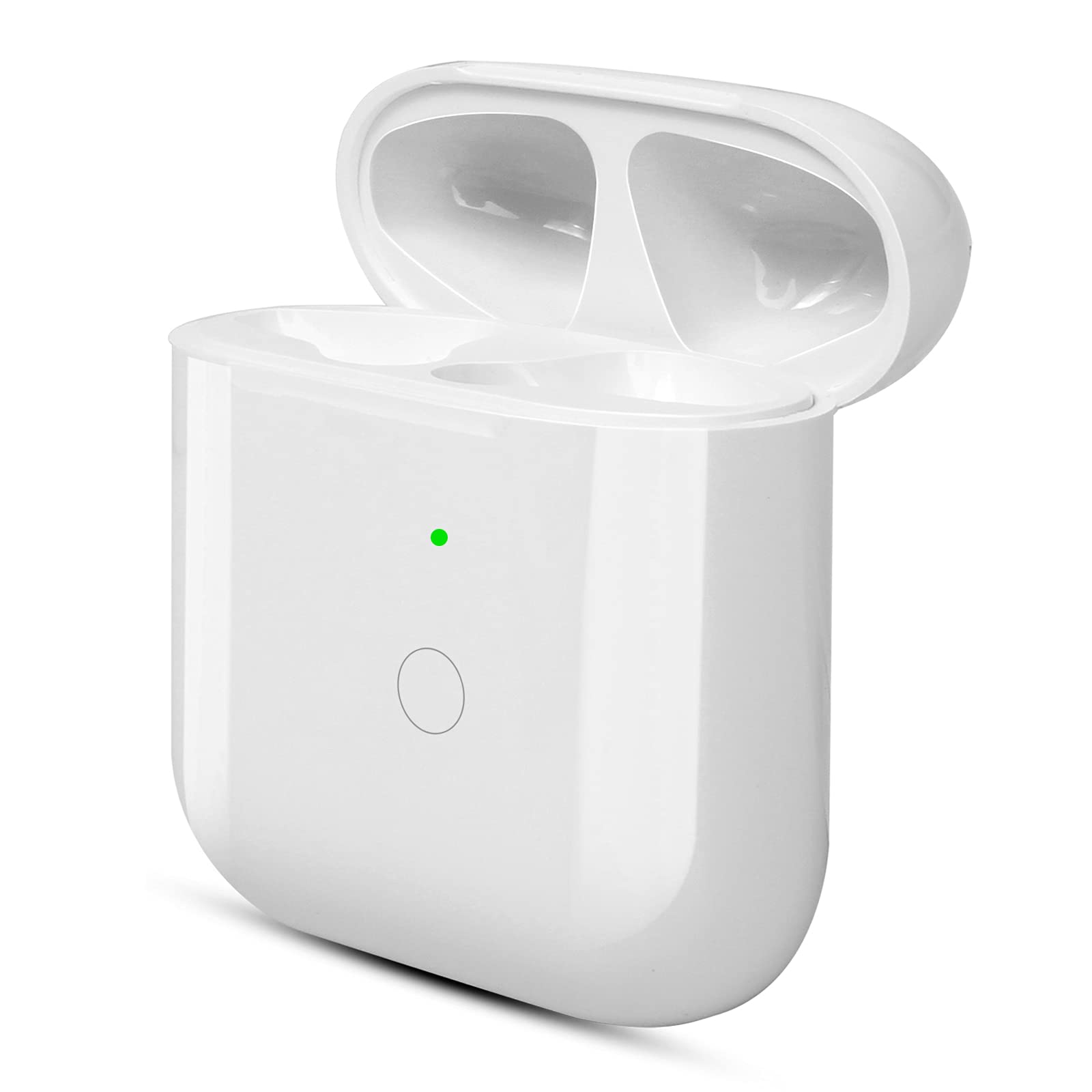 Wireless Charging Case Replacement for AirPods 1 & 2 - Compatible Charger Case with Bluetooth Pairing Sync Button (No Earbuds Included) | Perfect for Travel, Gym & Daily Use
