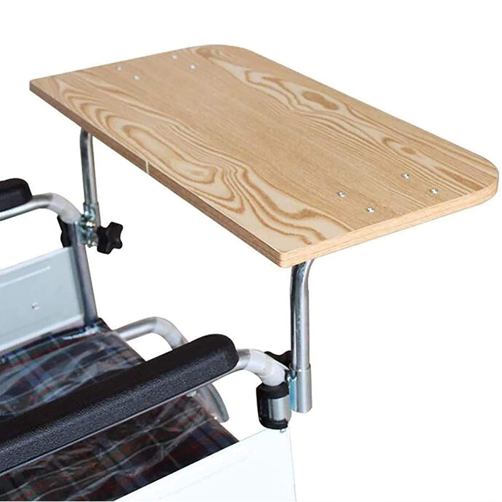 Lightweight Wheelchairs with Universal Wooden Tray - Adjustable Lap Desk for Manual & Electric Wheelchairs | Perfect Travel Accessory for Mobility Needs | Ideal for Dining, Reading & Working On-the-Go